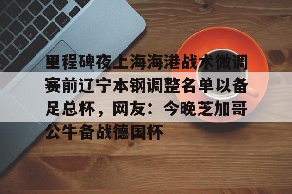 里程碑夜上海海港战术微调赛前辽宁本钢调整名单以备足总杯，网友：今晚芝加哥公牛备战德国杯 